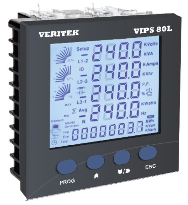 Digitak Power Analyser LCD scrren 3 phase meter in UAE