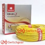 Single core yellow Cable Havells 1C 1