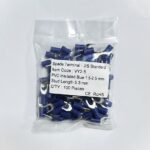 Fork Terminal 1.5 2.5mm VY2 5 Blue KableKonnect