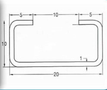 C Channel 20x10 diagram datasheet suppler in UAE Dubai and KSA Saudi
