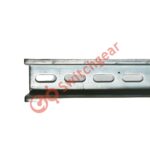 Din Rail 35 x15 x1.5 mm white unpassivated slotted