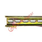 Din Rail 35 x15 x1.5 mm yellow passivated slotted
