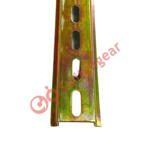 Din Rail 35 x15 x1.5 mm yellow passivated slotted nv