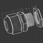 Dubai, UAE, Cable Gland PG9 Nylon IP 68 Silver grey | KableKonnect