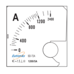 Analog Ammeter AC 12005A IP40 Class 1.5 Eutroniks