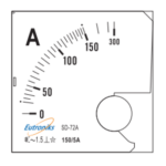 Analog Ammeter AC 1255A IP40 Class 1.5 Eutroniks