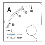 Analog Ammeter AC 1505A IP40 Class 1.5 Eutroniks