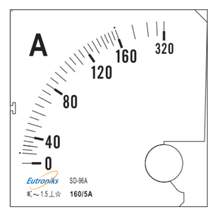 Dubai, UAE, Analog Ammeter AC 160/5A IP40 Class 1.5 | Eutroniks