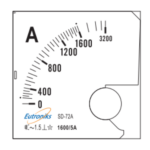 Analog Ammeter AC 16005A IP40 Class 1.5 Eutroniks
