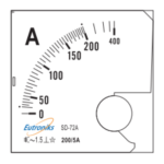 Analog Ammeter AC 2005A IP40 Class 1.5 Eutroniks