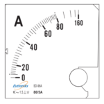 Analog Ammeter AC 80 5A IP40 Class 1.5 Eutroniks
