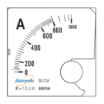 Analog Ammeter AC 8005A IP40 Class 1.5 Eutroniks