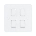 Four Gang one way switch