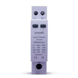 Single module 2 pole SPD used in street lighting applications