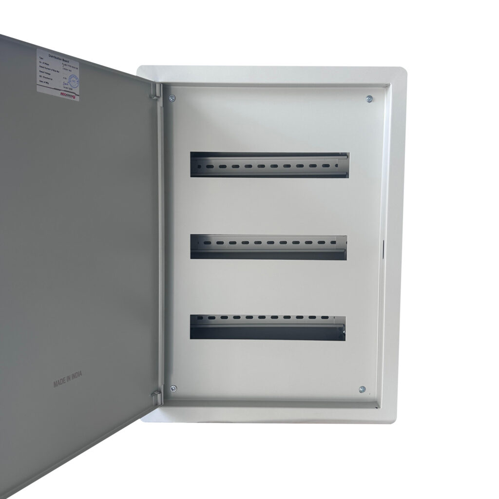 Row DB 16 way 3 row modular distribution board in Abu Dhabi, and Dubai