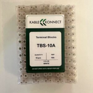 kablekonnect terminal strip 10a white 10pcs
