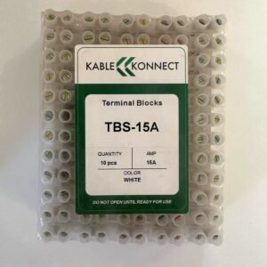 kablekonnect terminal strip 15a white 10pcs