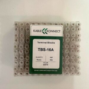 kablekonnect terminal strip 16a white 10pcs