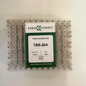 kablekonnect terminal strip 20a white 10pcs