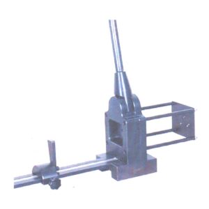 Manual universal DIN rail cutter, bench mounted lever type